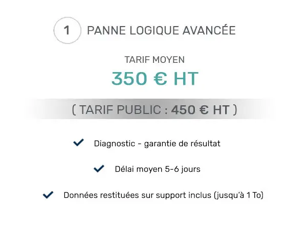 panne logicielle avancée pro